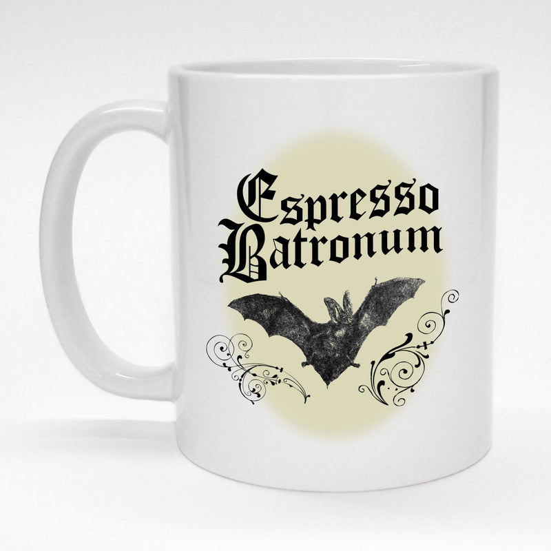 11 oz. coffee mug with spooky bat - Espresso Batronum.