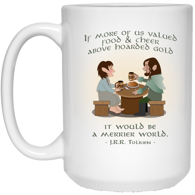 Certainty of Death Quote Mug, Tolkien Coffee & Tea Gifts