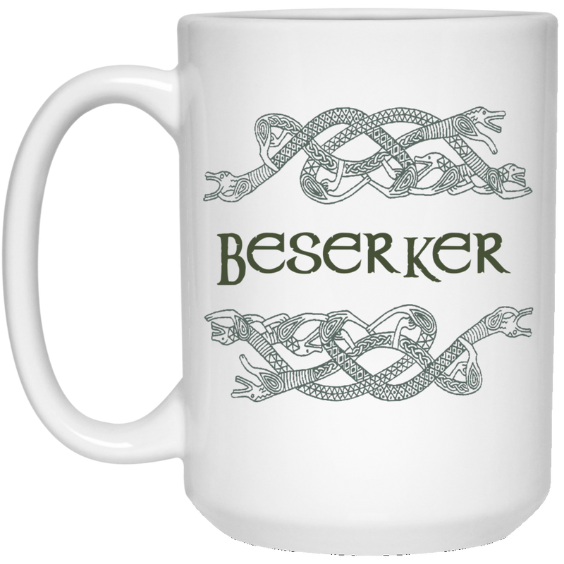 11 oz. viking design coffee mug - Beserker.