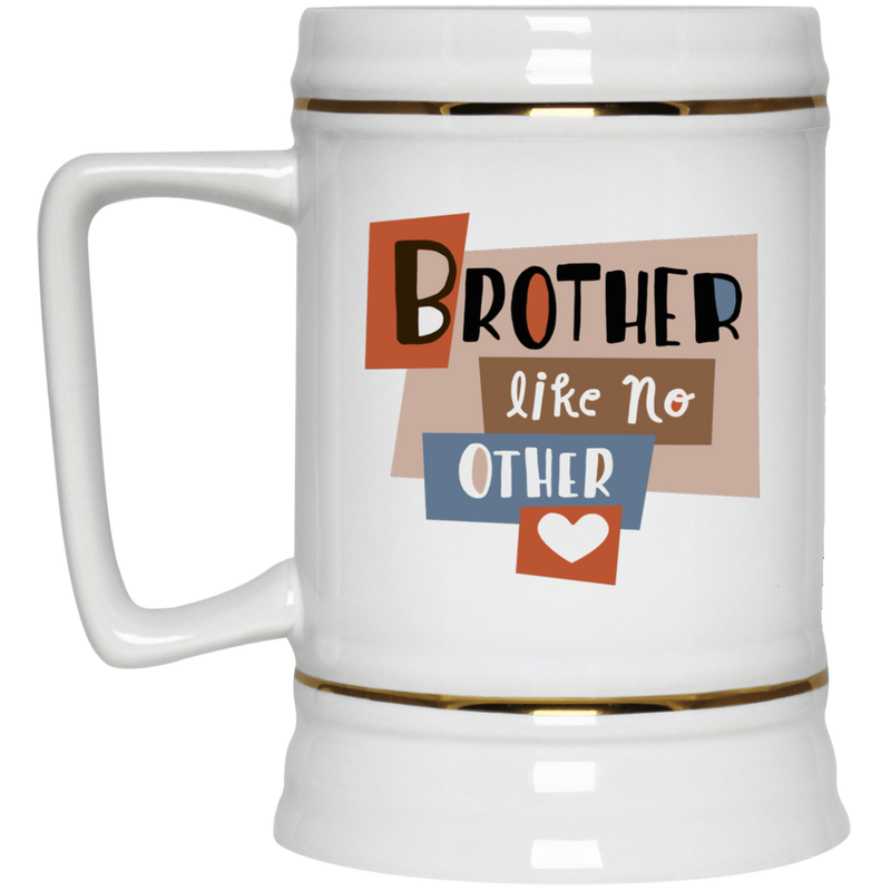 11 oz. coffee mug with masculine design - Brother.