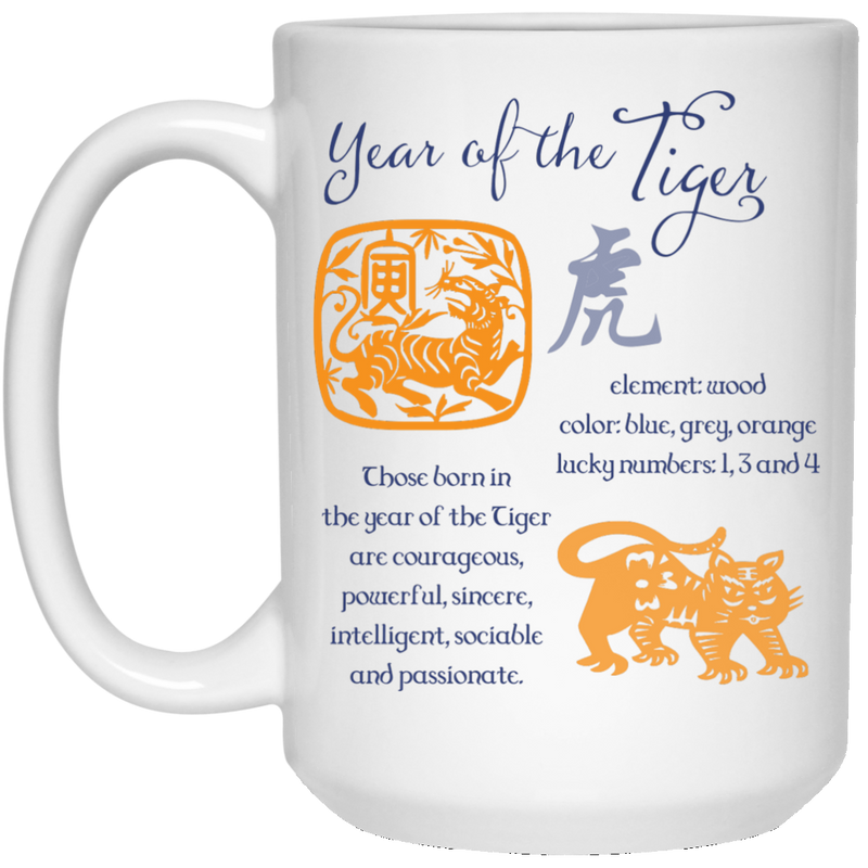 Chinese Year of the Tiger coffee mug