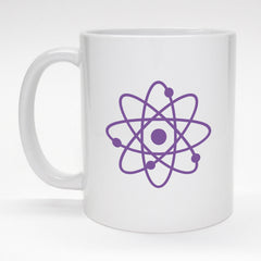 11oz. coffee mug with full color atom design.