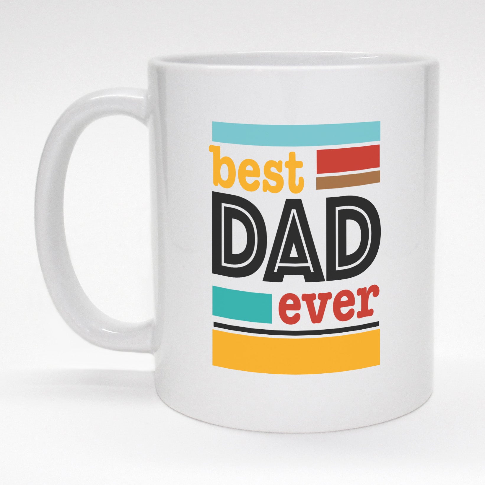 Migliore Dad Ever No.1 - Tazza Da 10oz, Regalo Per Papà, Adatta Al Microonde
