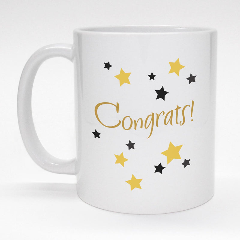 11 oz. congratulations mug with stars - Congrats!