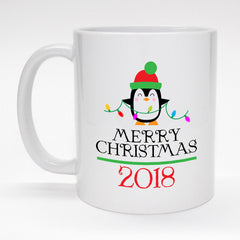 Cute penguin mug - Merry Christmas 2018.