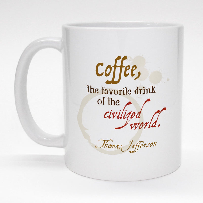 11oz. coffee mug with full color atom design.