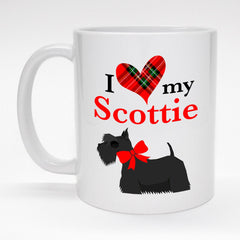 11 oz. coffee mug - I love my Scottie.
