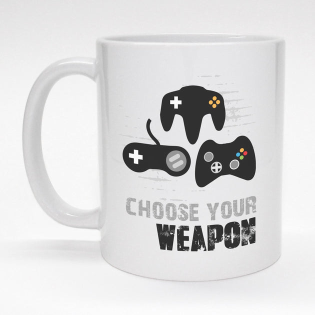 Choose Your Weapon Mug | Gaming Coffee & Tea Gifts | Atomic Mugs
