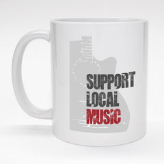 11 oz. musician coffee mug - It's all about the bass.
