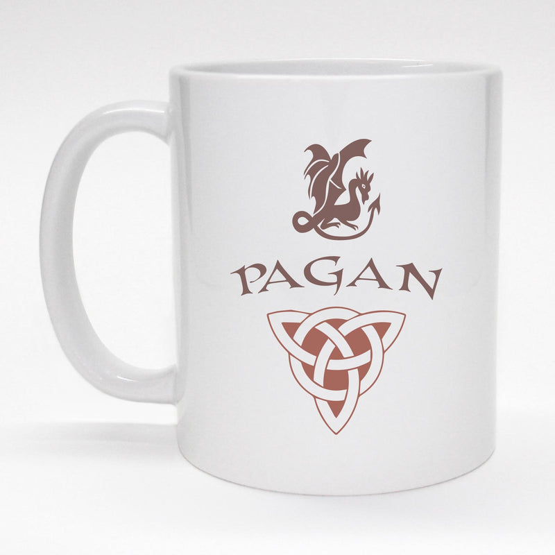 Coffee mug with pagan design.
