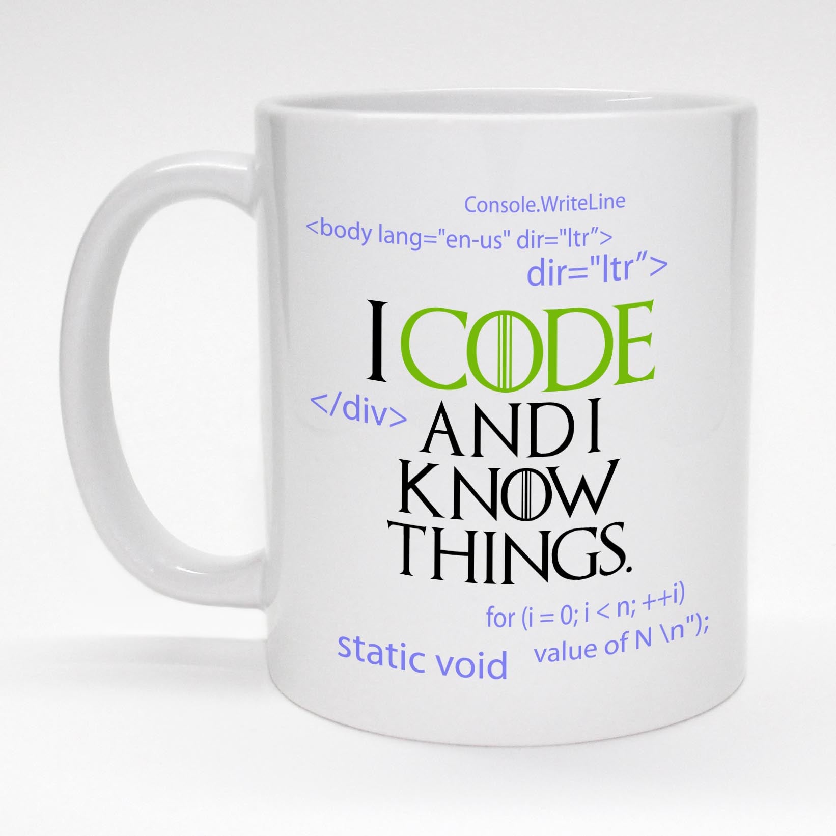 I Code and I Know Things | Atomic Mugs