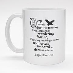 11oz. coffee mug with H.P. Lovecraft quote 