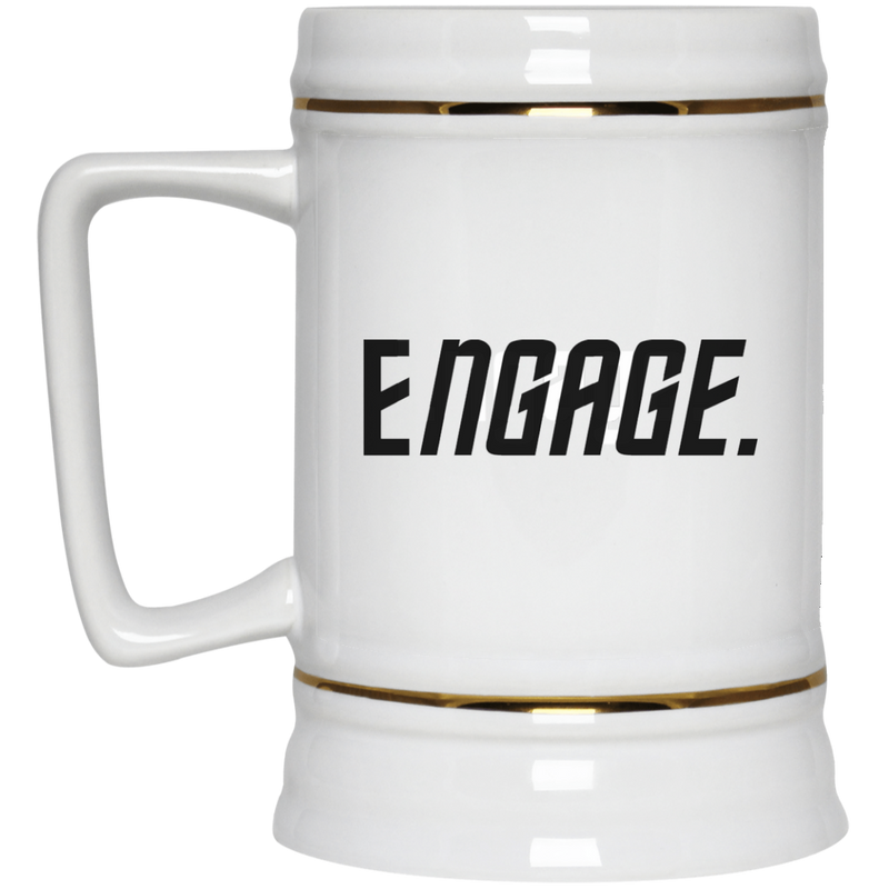 11 oz. coffee mug with Star Trek inspired design - Engage.