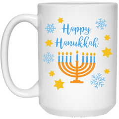 11 oz. coffee mug with festive Hanukkah design.