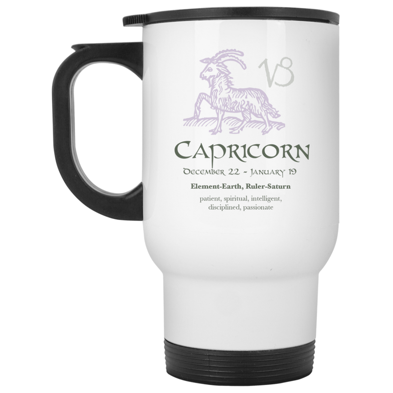 11 oz. astrology coffee mug with horoscope design - Capricorn.