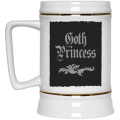 11 oz. coffee mug with black gothic design - Goth princess.