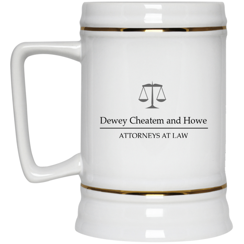 11 oz. funny, lawyer coffee mug - Dewey, Cheetem and Howe.