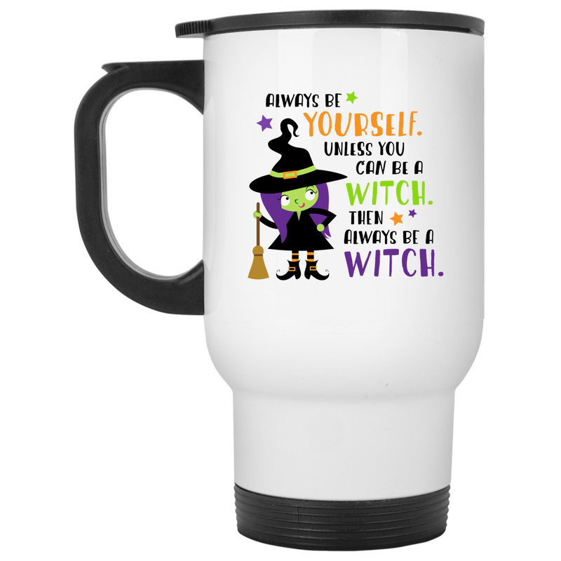 11oz. Coffee Mug with cartoon witch and "Always be a witch" design.