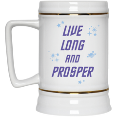 Trekkie coffee mug - Live long and prosper.