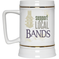 Support Local Bands coffee mug with guitar