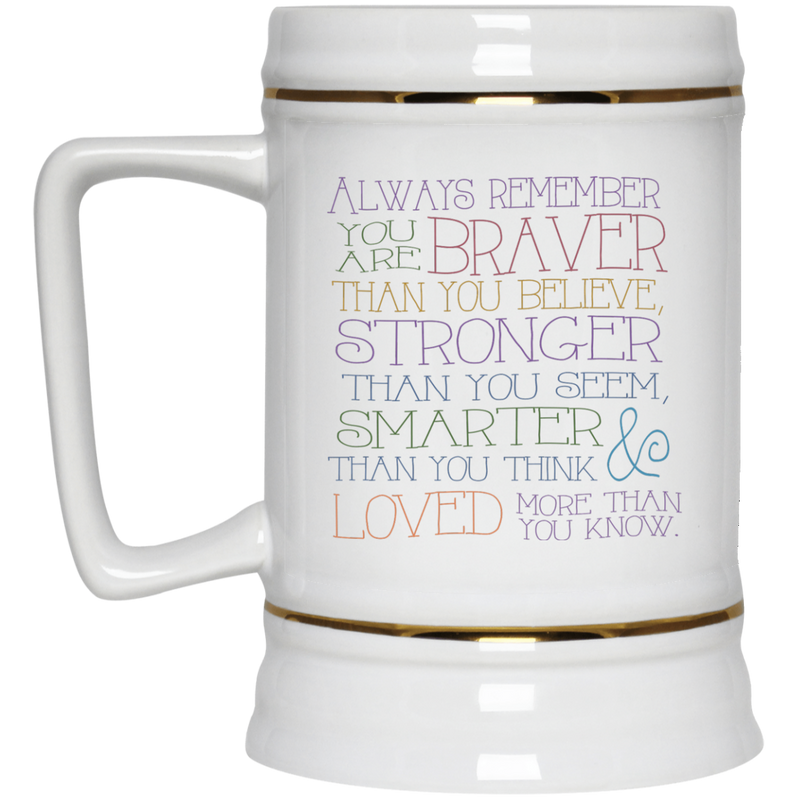 11oz. Coffee Mug with inspirational "you are stronger than you think" full color design.