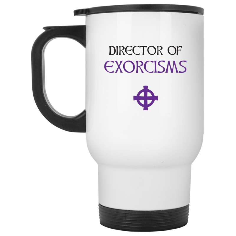 11 oz. funny coffee mug - Director of Exorcisms.