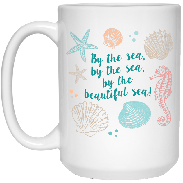 By the Sea Mug | Ocean Shells Coffee & Tea Gifts | Atomic Mugs