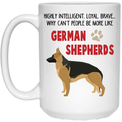 11 oz. coffee mug with German Shepard design.