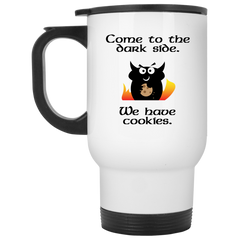 11 oz. mug with cute cartoon - Come to the dark side. We have cookies.