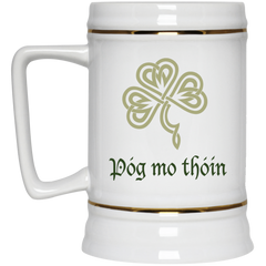 Funny Irish coffee mug - Pog Mo Thoin (Kiss My Ass)
