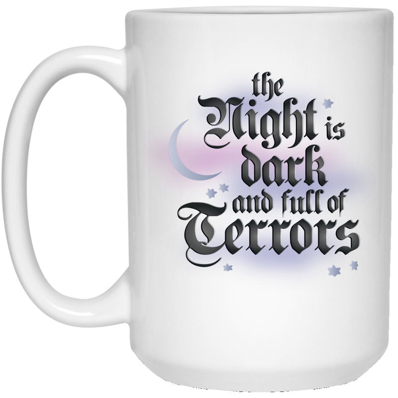 GOT inspired coffee mug - The night is dark and filled with terrors