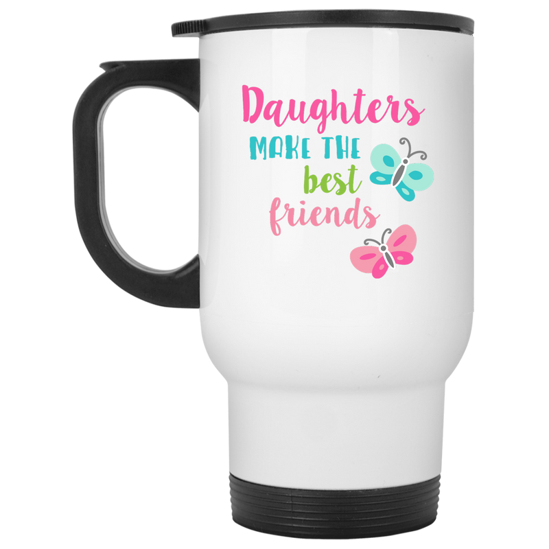 11 oz. mug with butterflies - Daughters make the best friends.