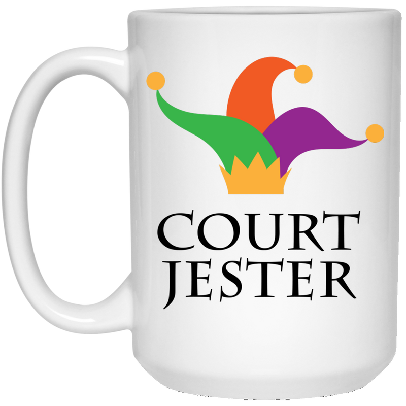 11 oz. funny, colorful coffee mug - Court Jester.