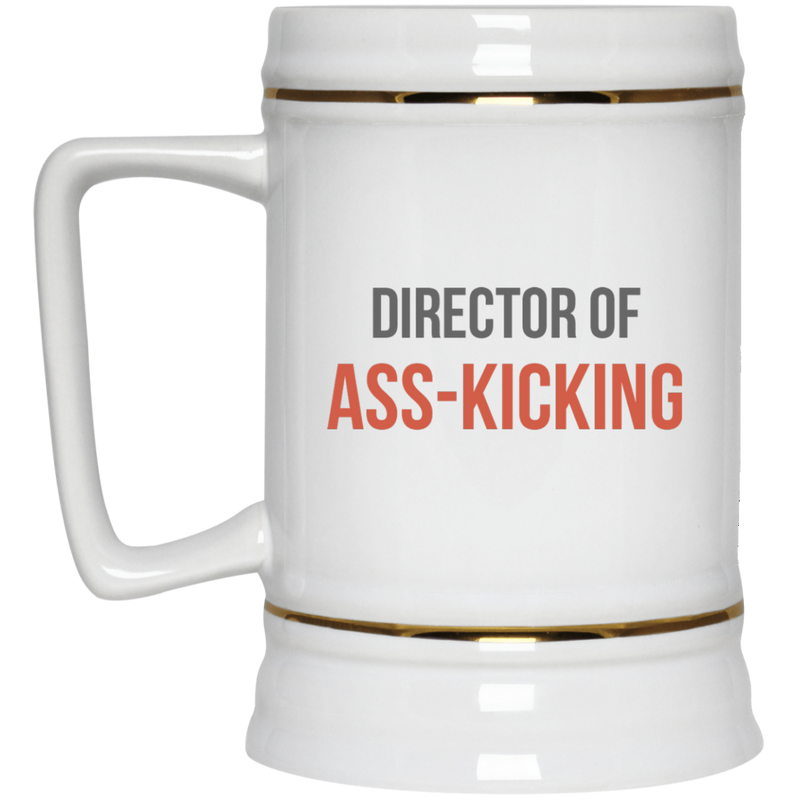 11 oz. funny workplace coffee mug - Director of Ass-Kicking.