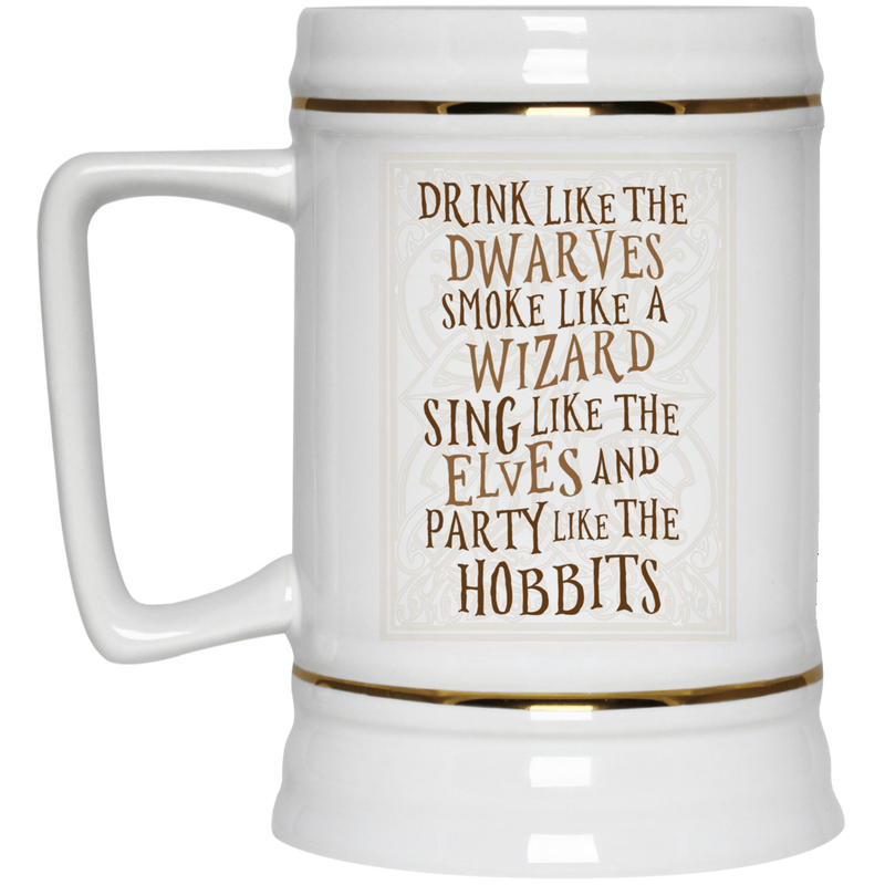 LOTR inspired coffee mug - Party like a Hobbit