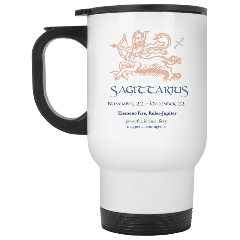 Astrology coffee mug with Sagittarius design