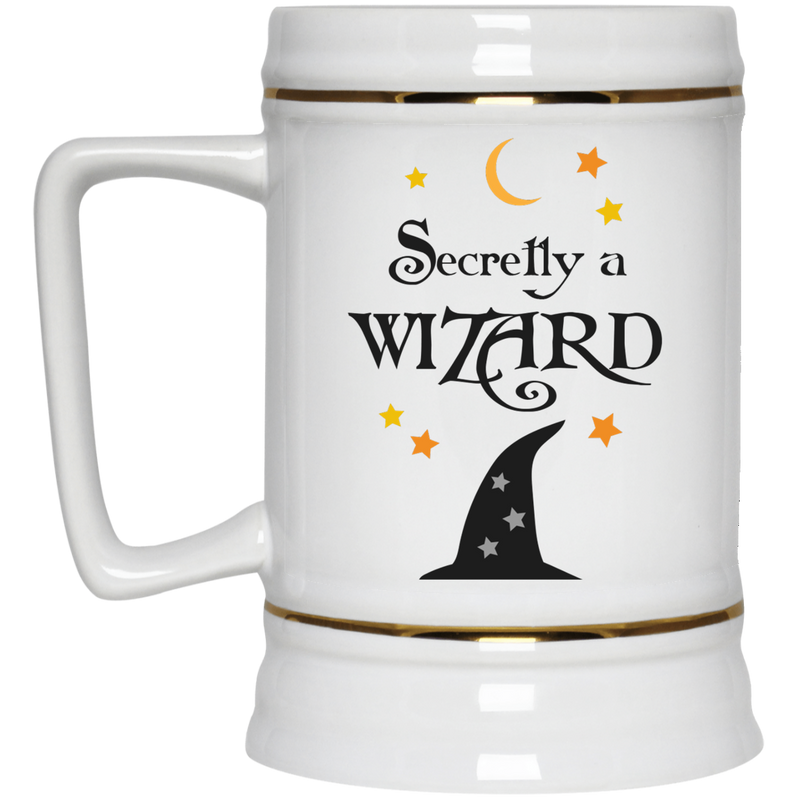 Coffee mug with wizards hat - Secretly a Wizard