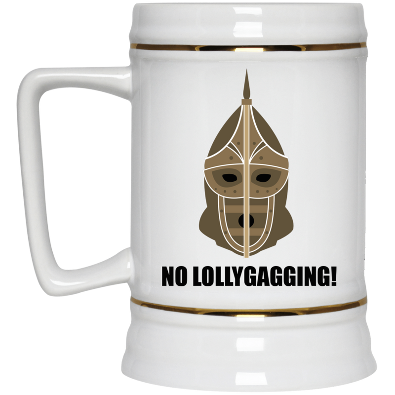 No Lollygagging! Skyrim inspired coffee mug
