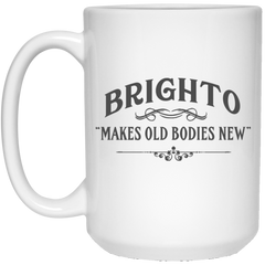 Brighto - Makes Old Bodies New -  Three Stooges Coffee Mug
