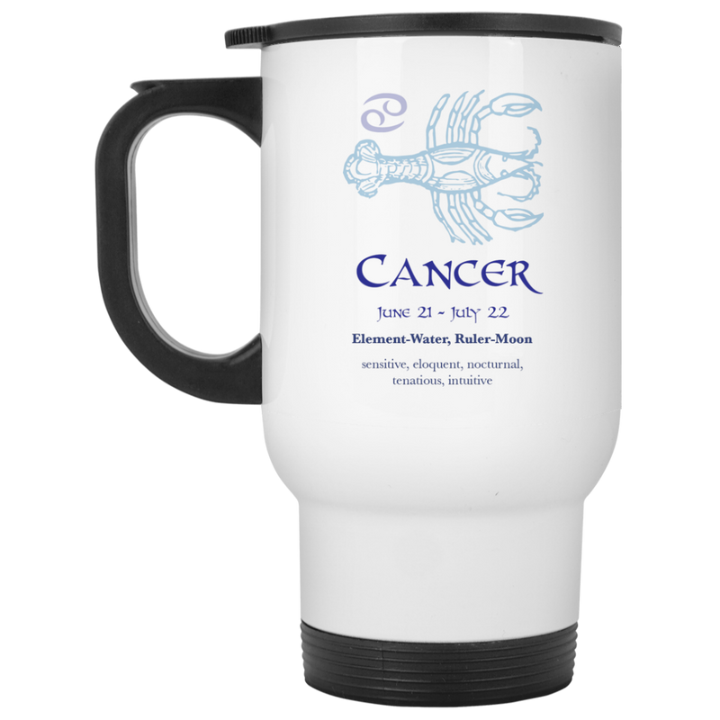 11 oz. astrology coffee mug with horoscope design - Cancer.