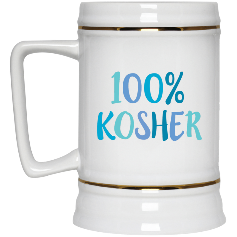 11oz. coffee mug with funny 100% kosher design