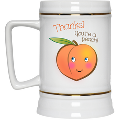 11 oz. coffee mug - Thanks you're a peach!