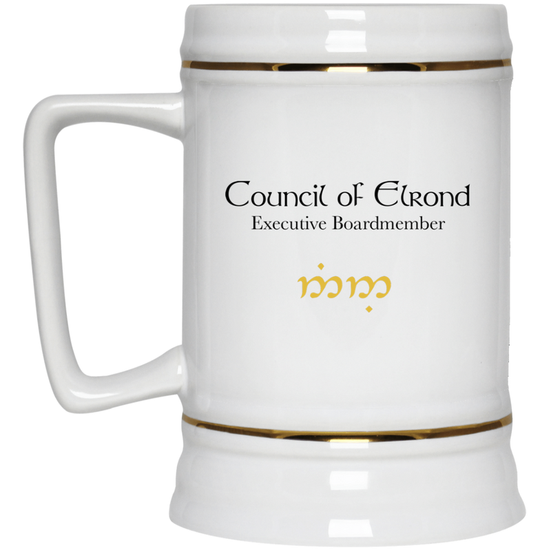 11 oz. coffee mug with Lord of The Rings inspired design - Elrond.