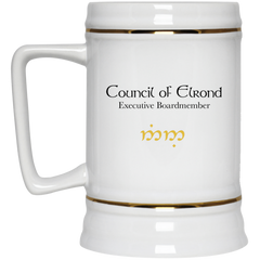 11 oz. coffee mug with Lord of The Rings inspired design - Elrond.