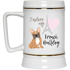11 oz. coffee mug - J'adore my French Bulldog!