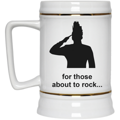 11 oz. funny, music-themed mug - for those about to rock...