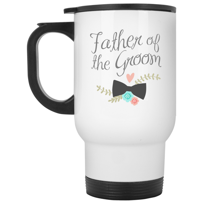 11 oz. coffee mug with wedding design - Father of the Groom.