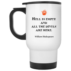 11 oz. mug with Shakespeare quote - Hell is empty, all the devils are here.