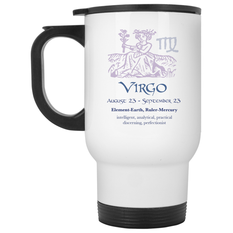 Astrology coffee mug with Virgo zodiac sign