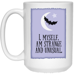 Bat and moon coffee mug - I myself and strange and unusual